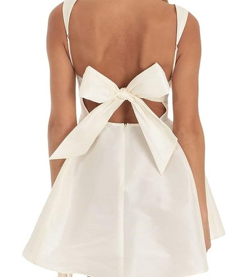 Women's Sleeveless Mini Spaghetti Strap Slim Dress Sexy Low Cut Short Dress